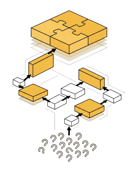 Abstract illustration representing structured learning